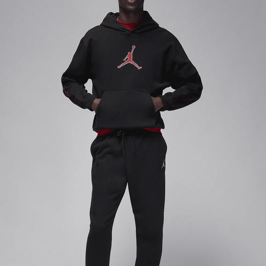 Nike/耐克正品JORDAN男士加绒保暖连帽套头卫衣FN6353-010 商品图2