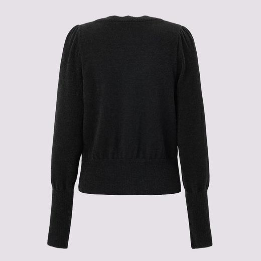 蕾丝领丝绒雪2024秋冬针织衫女 商品图4