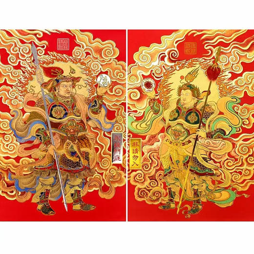 神武威震门神，烫金工艺，门庭焕彩，家宅安宁 商品图6