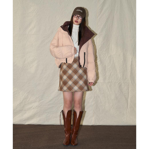 24冬新韩系休闲百搭95白鸭绒立领正反两穿短款羽绒服外套！ 商品图2