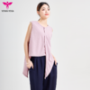 悠妍高级时尚法式不规则瑜伽服上衣外穿背心BX24126可绑带 商品缩略图3