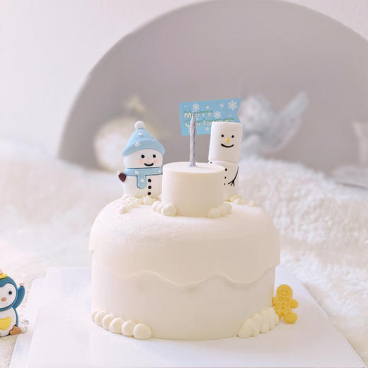 小雪人雪屋蛋糕（奶油戚风蛋糕） 商品图6