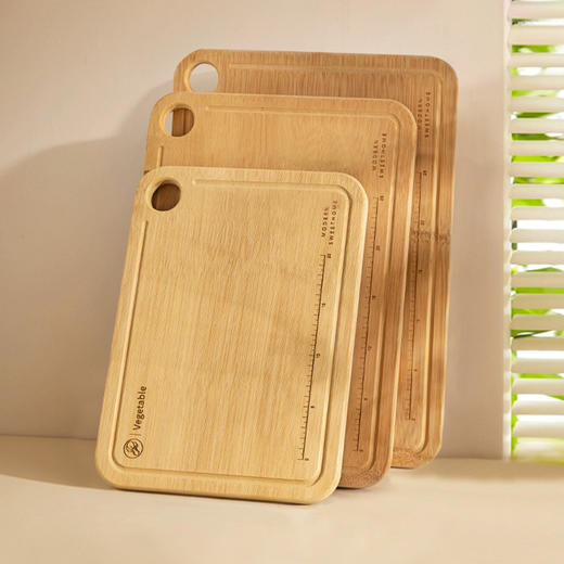 摩登主妇菜板防霉抗菌家用切菜板整竹砧板实木案板面水果粘板厨房 商品图4