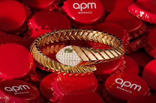 【不退不换，介意勿拍】APM Monaco 手链（金黄色）  YB5437XKG 商品图2