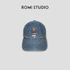 ROMI STUDIO“美式复古”牛仔棉洗水做旧小熊刺绣棒球帽405C2005 商品缩略图1