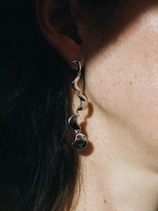 ABOAB｜MOON PHASE Earrings [耳环  银 / 金 ]【ETERNITY】 商品图0
