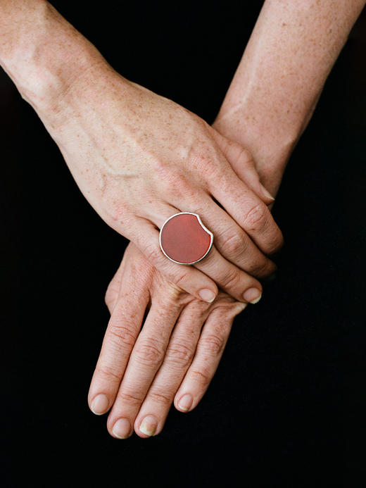 ABOAB｜RED ECLIPSE Ring [ 开口戒指  银红玛瑙 ]【ETERNITY】 商品图0