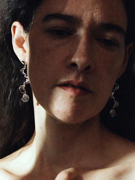 ABOAB｜MOON PHASE Earrings [耳环  银 / 金 ]【ETERNITY】 商品图3