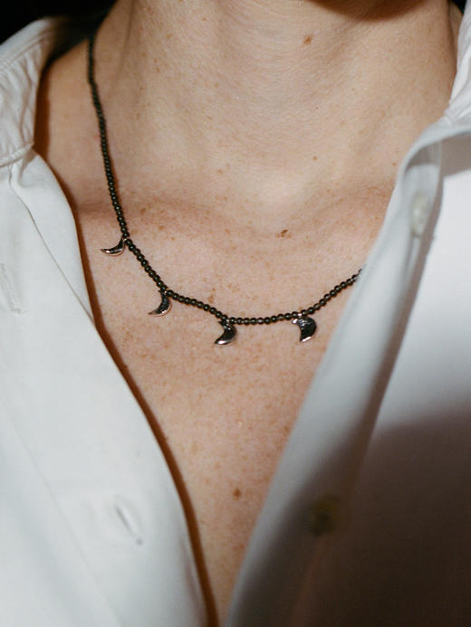 ABOAB｜ONYX YAKAMOZ Necklace [ 项链 金黑玛瑙 / 银黑玛瑙 ]【ETERNITY】 商品图0