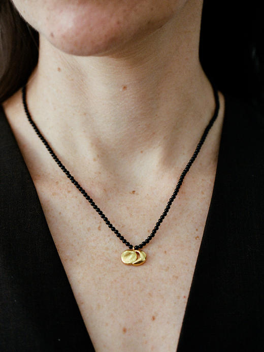 ABOAB｜AKARI Necklace [ 项链  银黑玛瑙 / 金黑玛瑙 ]【ETERNITY】 商品图1