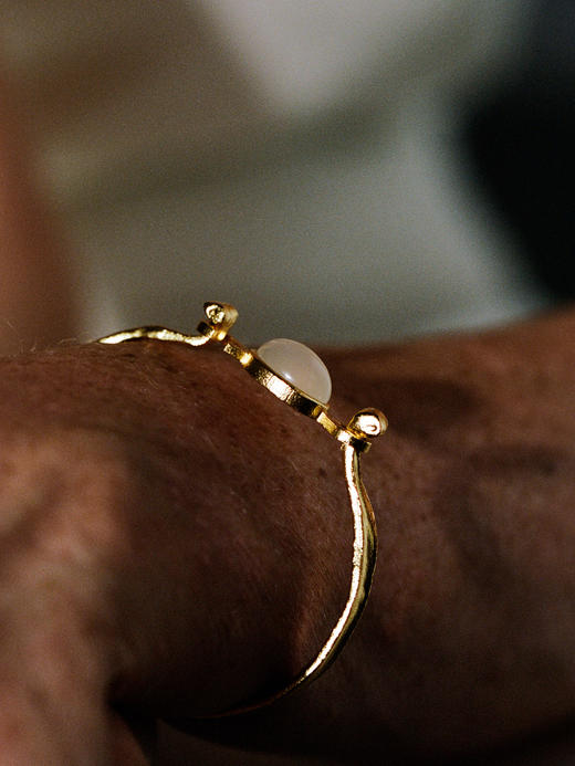 ABOAB｜70S Bracelet [ 手链 银黑玛瑙  / 金白水晶 ]【ETERNITY】 商品图0