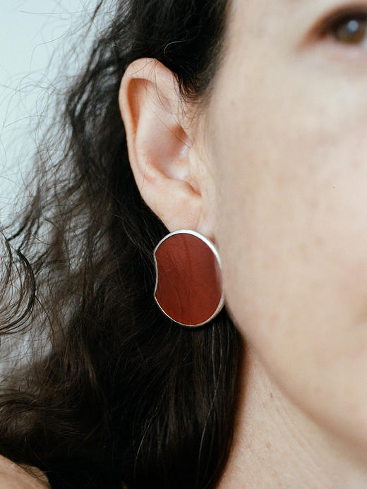 ABOAB｜RED ECLIPSE Earrings [耳环 银红玛瑙 ]【ETERNITY】 商品图0