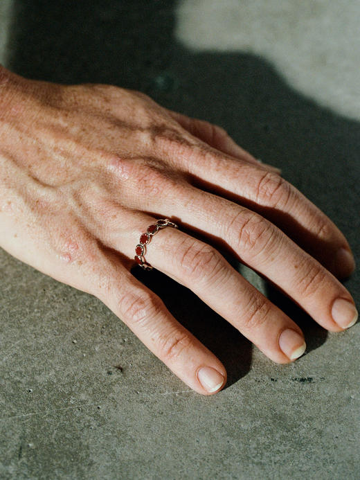 ABOAB｜SOLAR Ring [ 珐琅戒指   银红 / 金黑 ]【ETERNITY】 商品图1