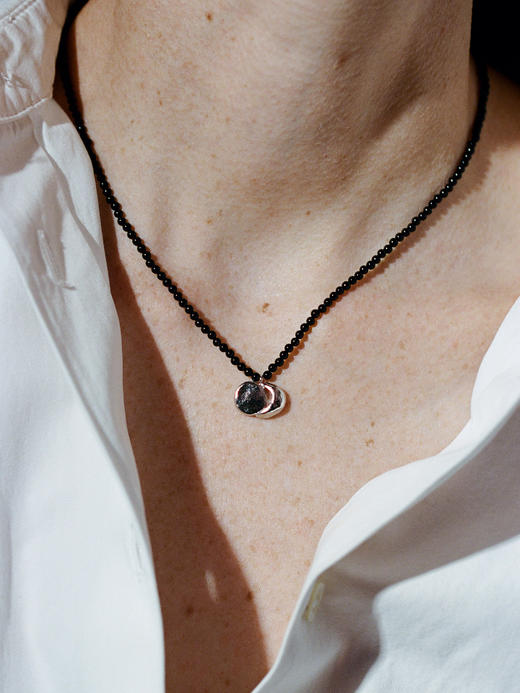 ABOAB｜AKARI Necklace [ 项链  银黑玛瑙 / 金黑玛瑙 ]【ETERNITY】 商品图0