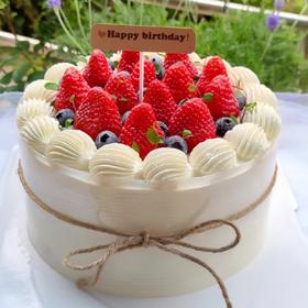 【草莓蛋糕创意定制012】