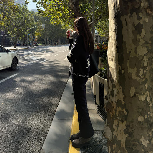 ROMI STUDIO“冬日氛围”绵羊毛混纺费尔岛厚款毛衫外套RW24WS71332 商品图2