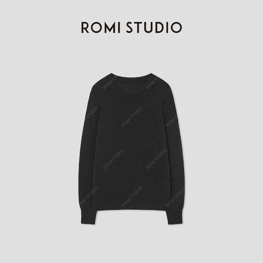 ROMI STUDIO“温暖如初”山羊绒绵羊毛混纺绒感套头毛衫RW24AS91249 商品图0