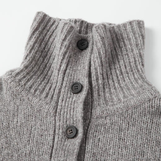 ROMI STUDIO“温暖如初”3针单边 绵羊毛棉混纺高领毛衫RW24WSG1220 商品图2