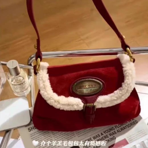 裁缝学苑AQ399羊羔毛单肩包纸样女装新款复古法棍包通勤腋下包包样板 商品图1