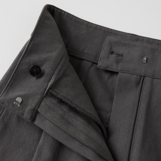 ROMI STUDIO“率性从容”100%斜纹棉酵洗软糯阔腿休闲裤RW25SX70025 商品图3