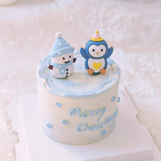 小雪人和小企鹅蛋糕 | 糕匠 商品图0