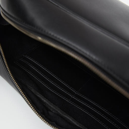 ROMI STUDIO“复古优雅”100%头层牛皮光泽双肩带手提包RW24LP31205 商品图3