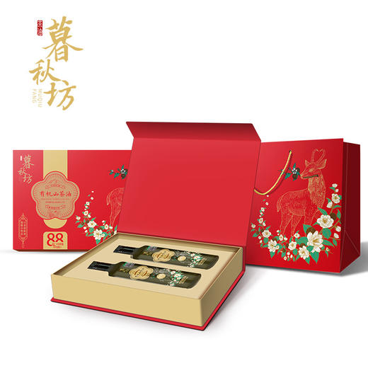 暮秋坊有机山茶油500mL*2礼盒装 商品图1