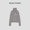 ROMI STUDIO“温暖如初”3针单边 绵羊毛棉混纺高领毛衫RW24WSG1220 商品缩略图1