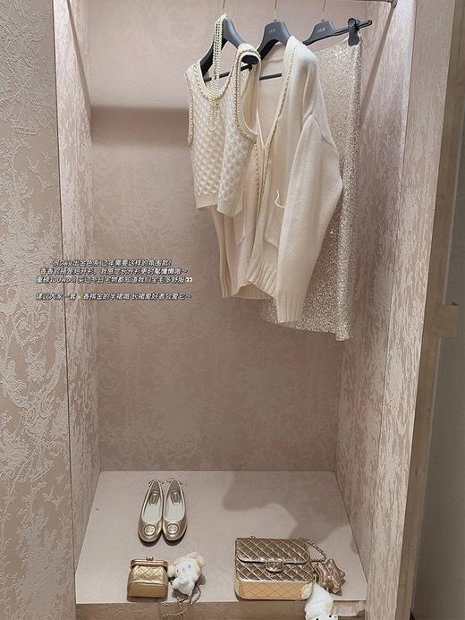 金蘑菇菇 La Droite慢半拍心动 /重磅高克重羊毛 链条香香开衫 商品图7