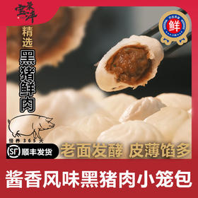 疯抢中！！【顺丰冷链发货！】【宝荣沣黑猪肉老面小笼包】0添加⁮皮薄料足肉馅饱满 香而不腻