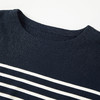 ROMI STUDIO“经典复古”100棉蓝白条纹宽松圆领长袖T恤RW24ASZ0345 商品缩略图4