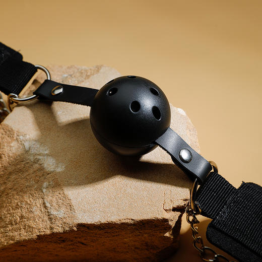 谜姬 反手束缚口球禁声口枷乳夹 商品图4