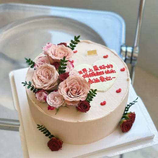 送给妈妈的鲜花蛋糕 商品图0