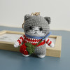 手工编织<灰草莓猫> 商品缩略图1