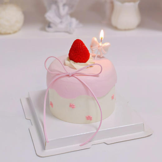 粉粉小雪屋草莓蛋糕 | 糕匠 商品图1