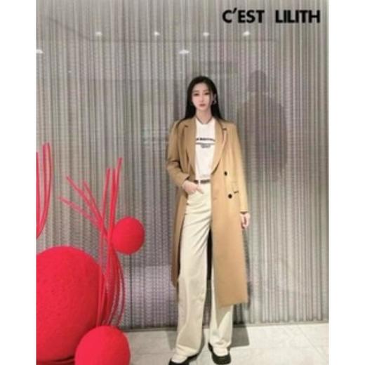 2楼莉莉斯服饰C’EST  LILITH 2024S/S 莉莉斯 静奢极简主义 欧洲精纺羊毛简约直身外套 2024春夏穿搭 商品图0