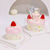 粉粉小雪屋草莓杯子蛋糕 | 糕匠 商品缩略图0