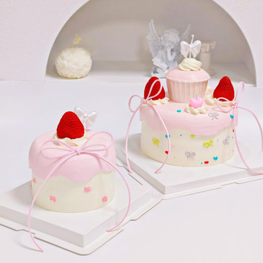 粉粉小雪屋草莓杯子蛋糕 | 糕匠 商品图0