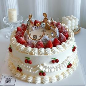 【草莓蛋糕创意定制016】
