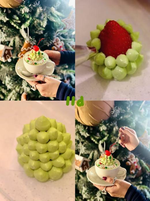 开心果草莓圣诞杯【杯子只能堂食哦】· 奶油蛋糕 商品图0