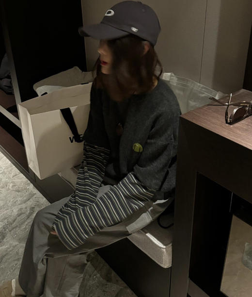 韩国订单加厚假两件打底t恤12051 商品图3