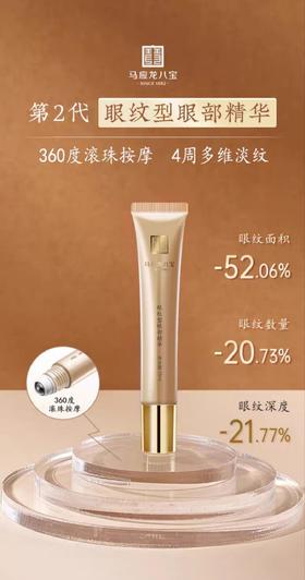 【任选2件7.5折】眼纹型眼部精华素 淡化细纹 紧致抗皱 滚珠按摩 补水保湿