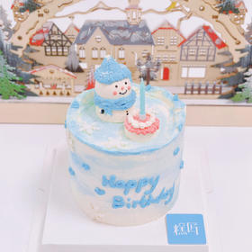 立体奶油霜小雪人蛋糕 | 糕匠