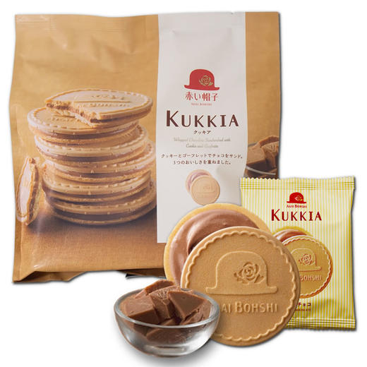 红帽子 牛奶巧克力味 夹心饼干 78g/袋 商品图0