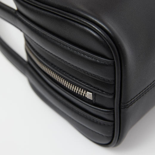 ROMI STUDIO“复古优雅”100%头层牛皮光泽双肩带手提包RW24LP31205 商品图4