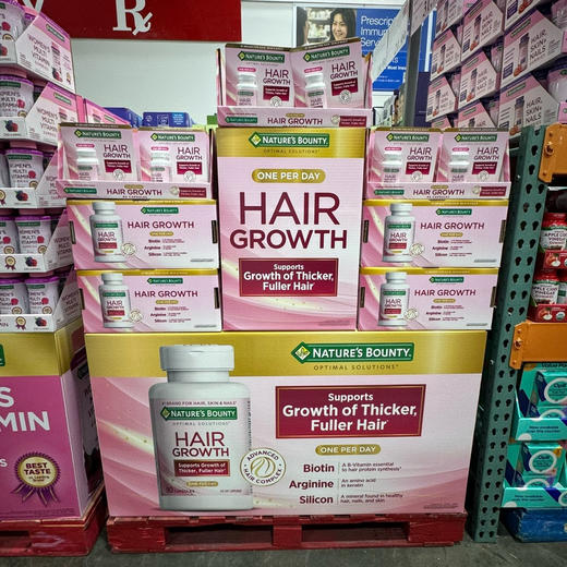 亲测非常有效！现在打折📣可以下手了，美国直邮特价365元🉐NATURE'S BOUNTY密发生发胶囊90粒 商品图1