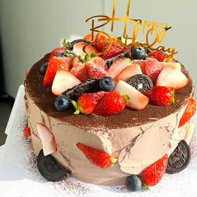 【草莓蛋糕创意定制009】