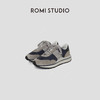 ROMI STUDIO“从容漫步”牛反绒拼羊皮撞色复古休闲鞋 RW24LP31118 商品缩略图0