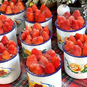 【抖音热销】🔥🔥网红搪瓷杯草莓蛋糕💕你有你的搪瓷盆💕我有我的茶缸子👄