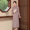 GSJ 896改良旗袍素雅复古长袖旗袍连衣裙 商品缩略图1